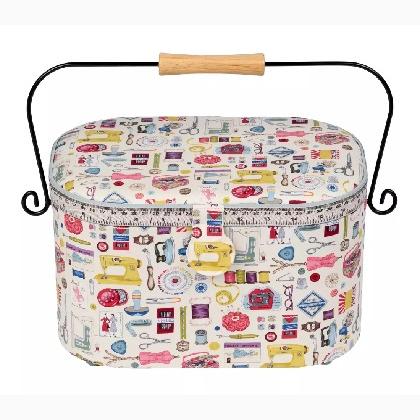 Cesta de Costura Retro Notions - Oval